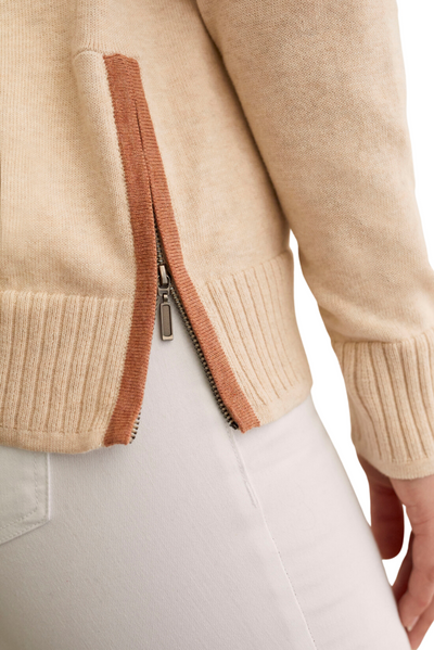Longsleeve V-Neck Sweater w/Zipper