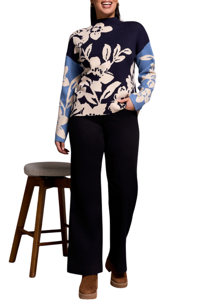 Long Sleeve Funnel Neck Sweater