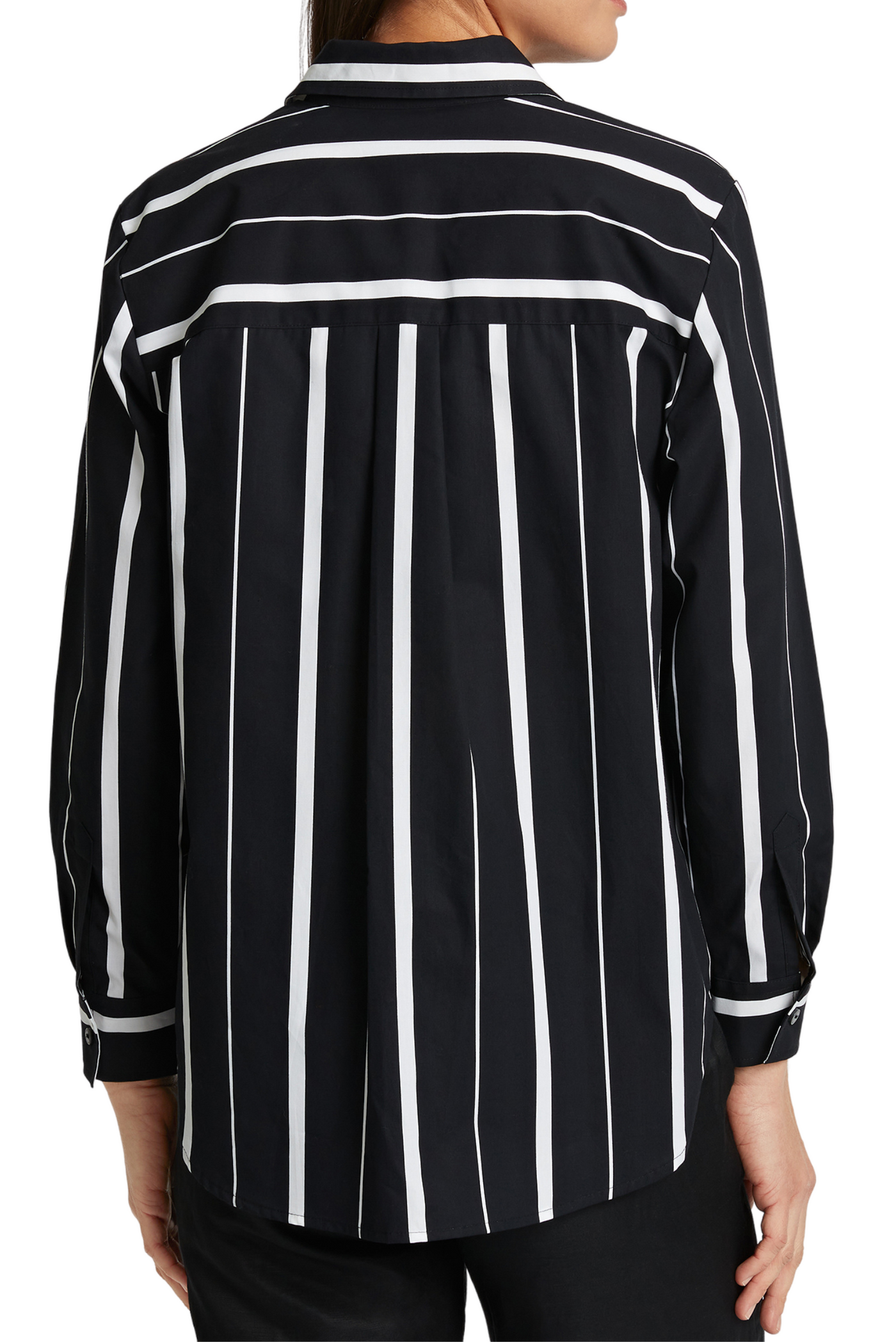 Boyfriend Black & White Stripe Shirt