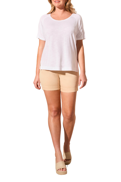 Flowy Jersey Crew Top