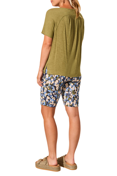Flowy Jersey Crew Top