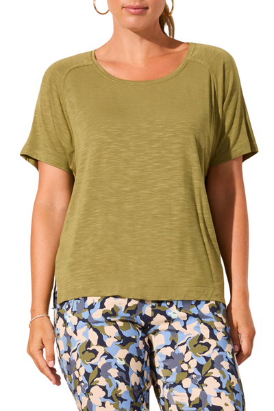 Flowy Jersey Crew Top
