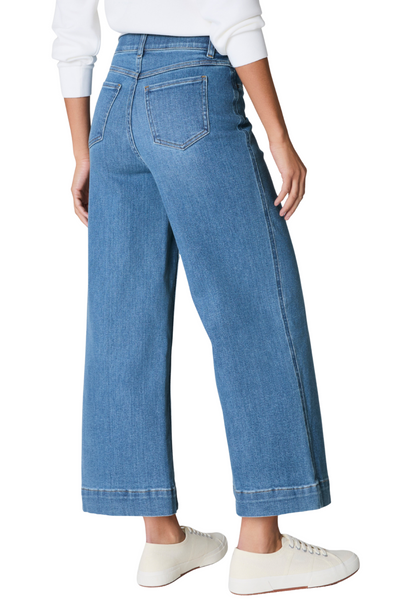 Spanxshape™ Cropped Wide Leg Jeans