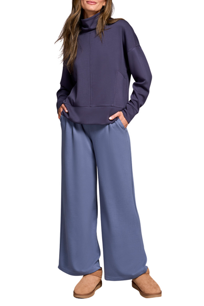 Long Sleeve Funnel Neck Top
