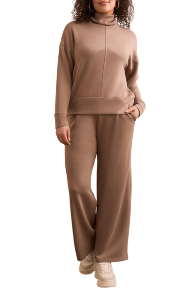 Long Sleeve Funnel Neck Top