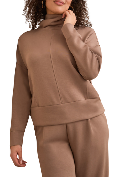 Long Sleeve Funnel Neck Top