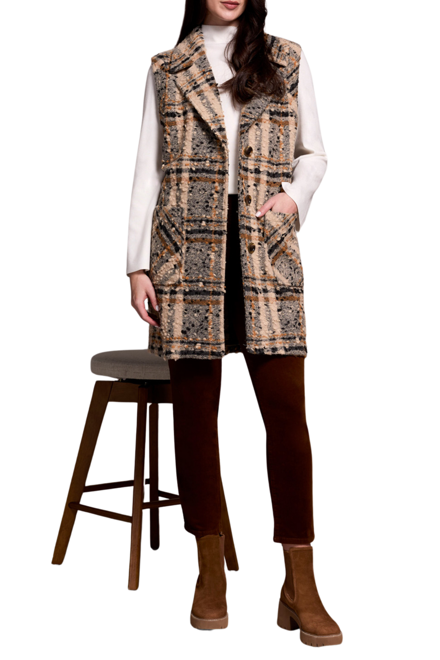 Notch Collar Vest