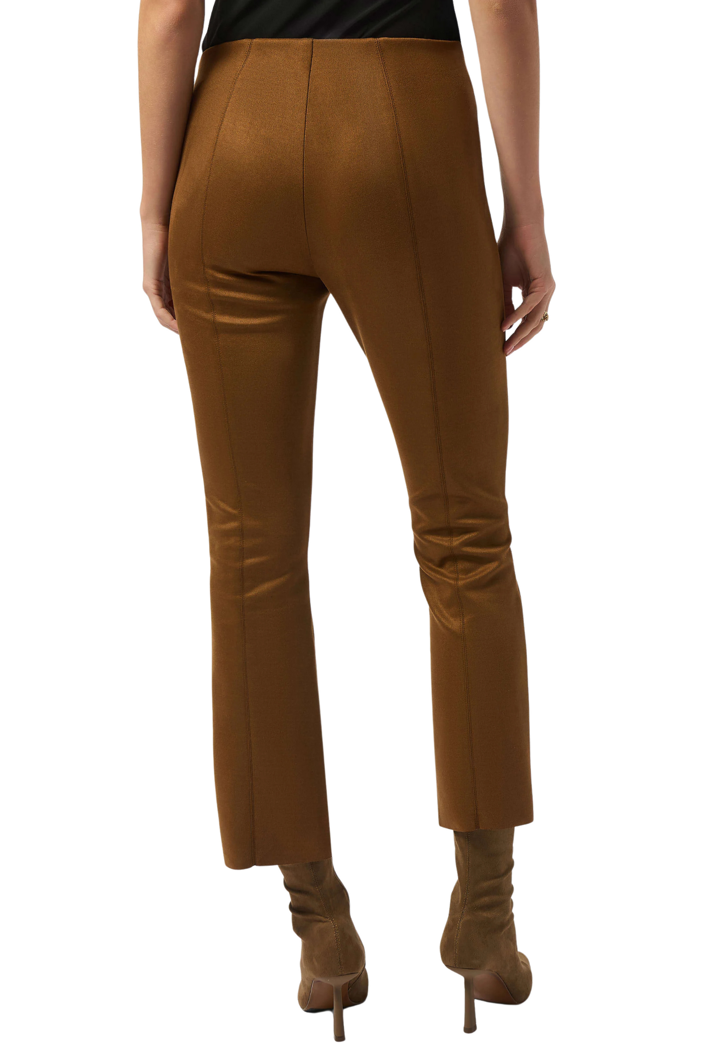 Scuba Suede Flared Pants