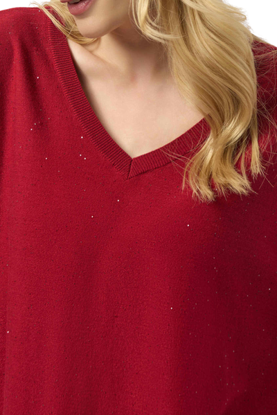 Sequined Sweater Knit Boxy Top