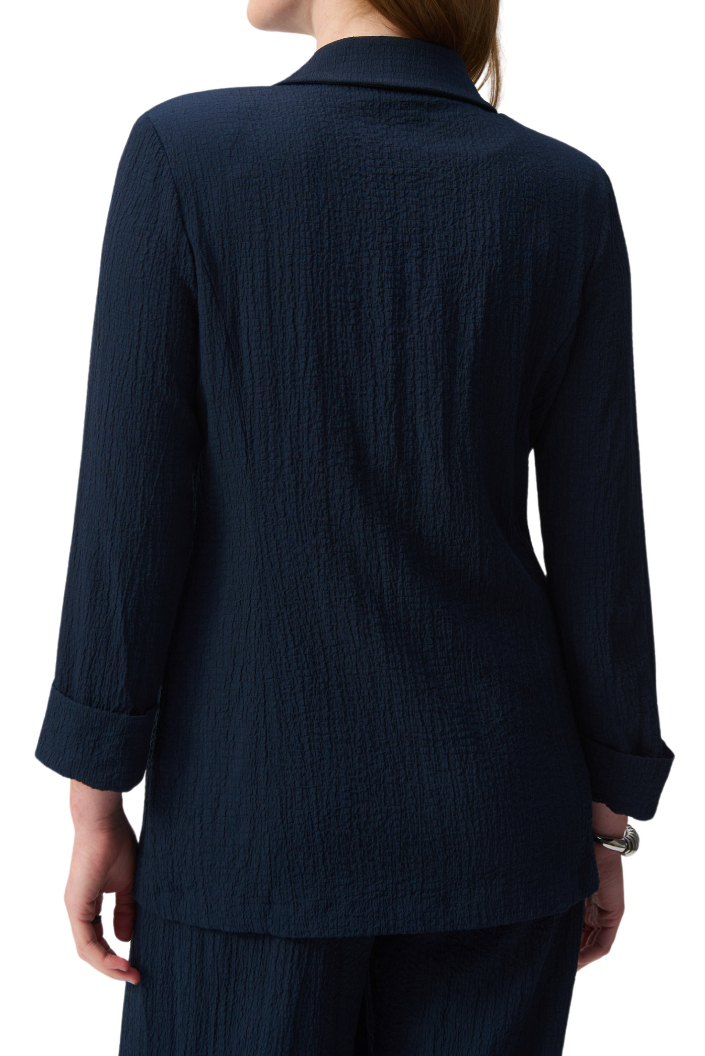 Seersucker Straight Blazer