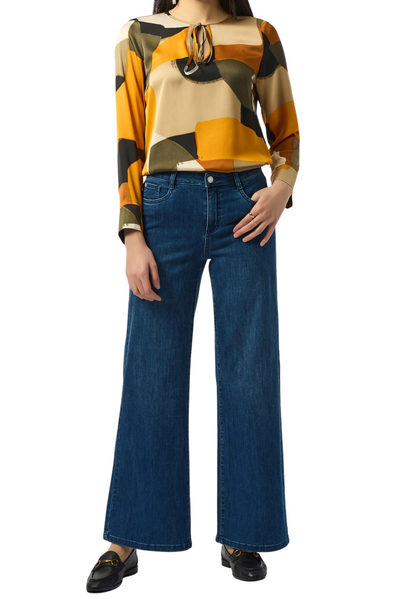 Goldie Wide-Leg Stretch Jeans