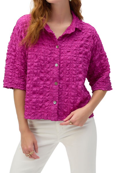 Bubble Jacquard Blouse/Jacket