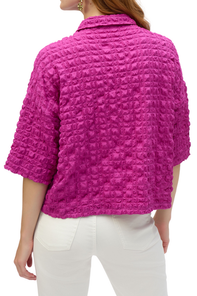 Bubble Jacquard Blouse/Jacket