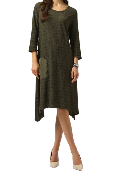 Textured Knit A-Line Dress