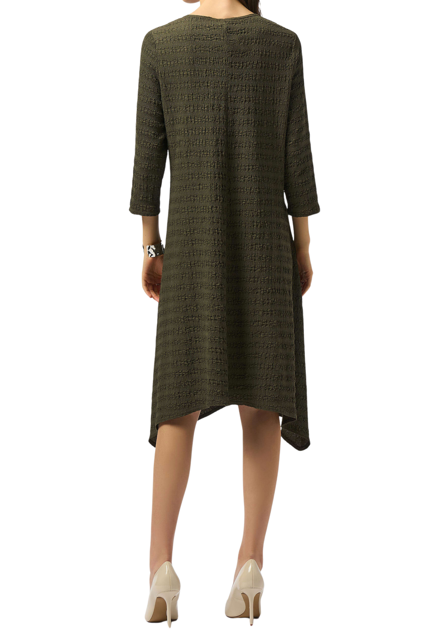 Textured Knit A-Line Dress