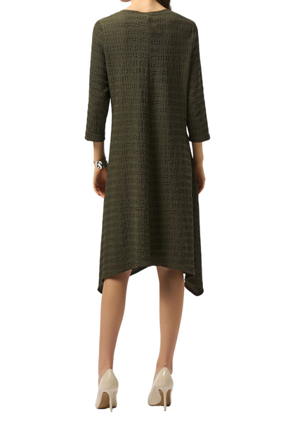 Textured Knit A-Line Dress
