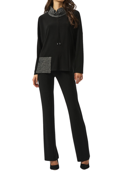 Silky Knit & Novelty Boxy Top