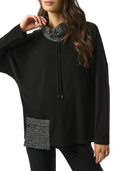 Silky Knit & Novelty Boxy Top