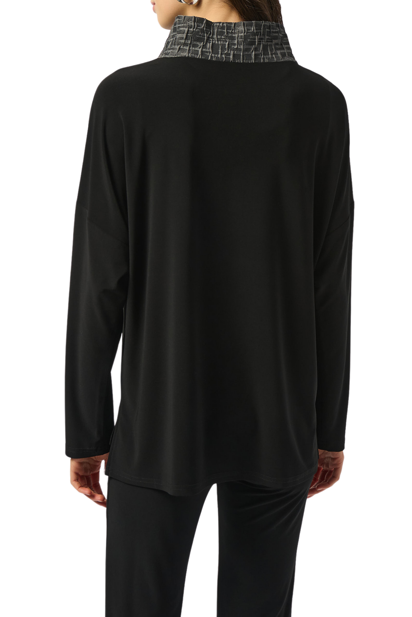 Silky Knit & Novelty Boxy Top