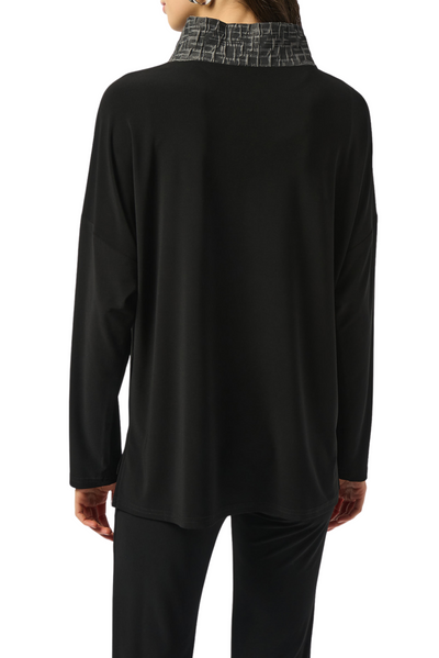 Silky Knit & Novelty Boxy Top