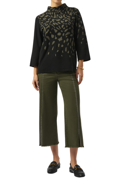 Jacquard Animal Print Sweater