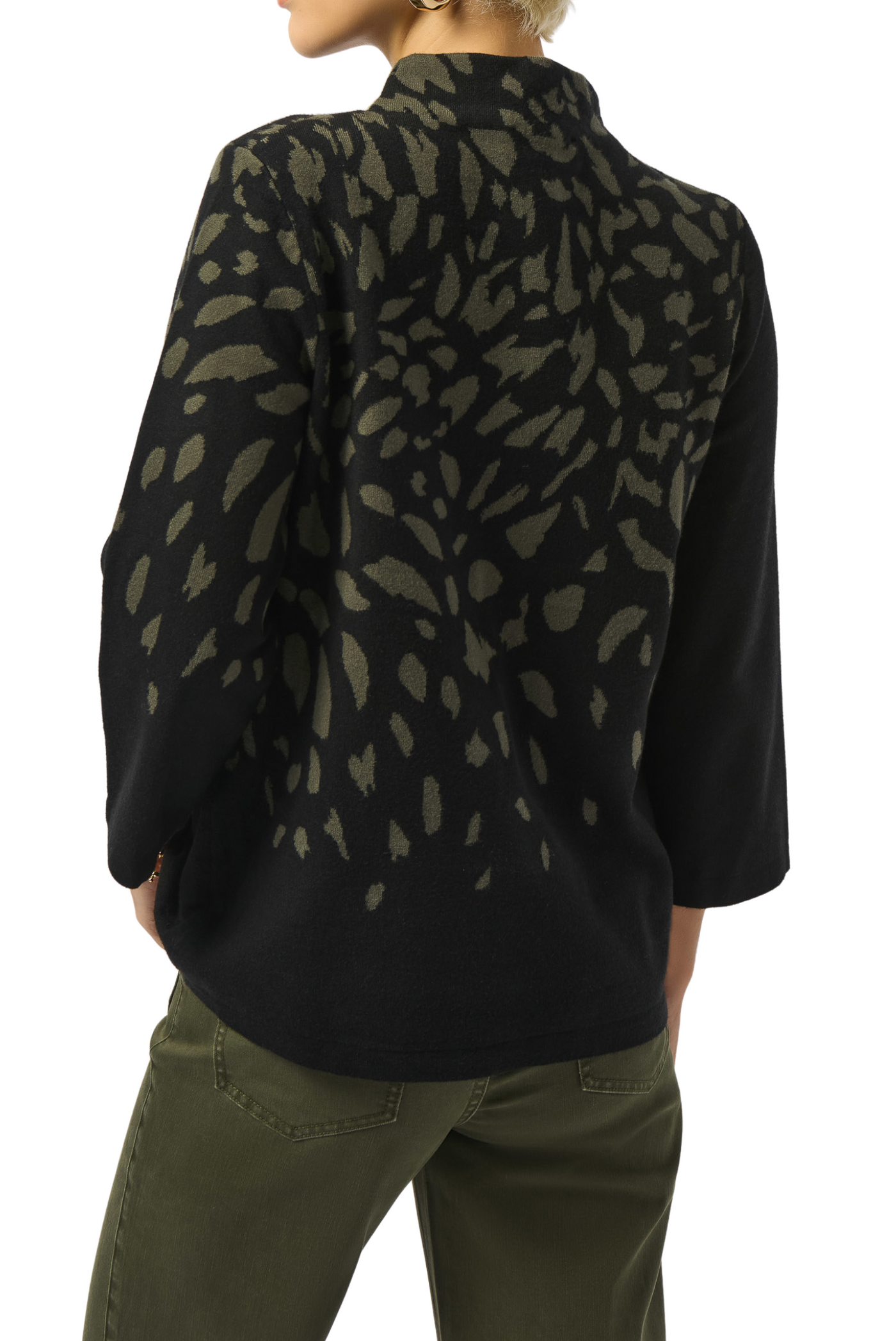 Jacquard Animal Print Sweater