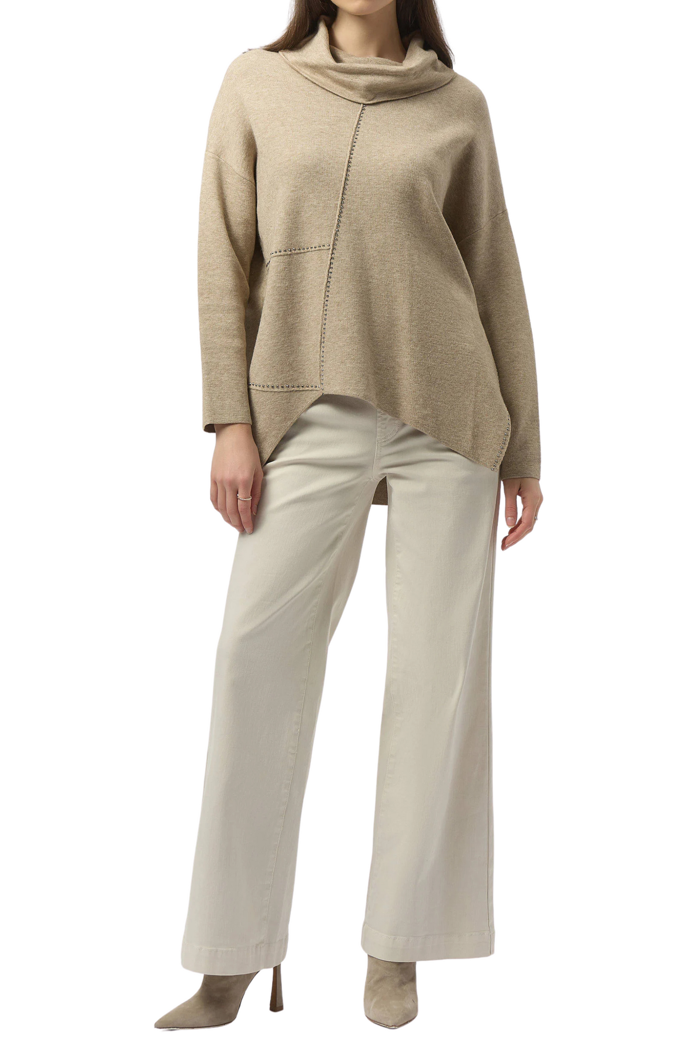 Sweater Knit Asymmetrical Pullover