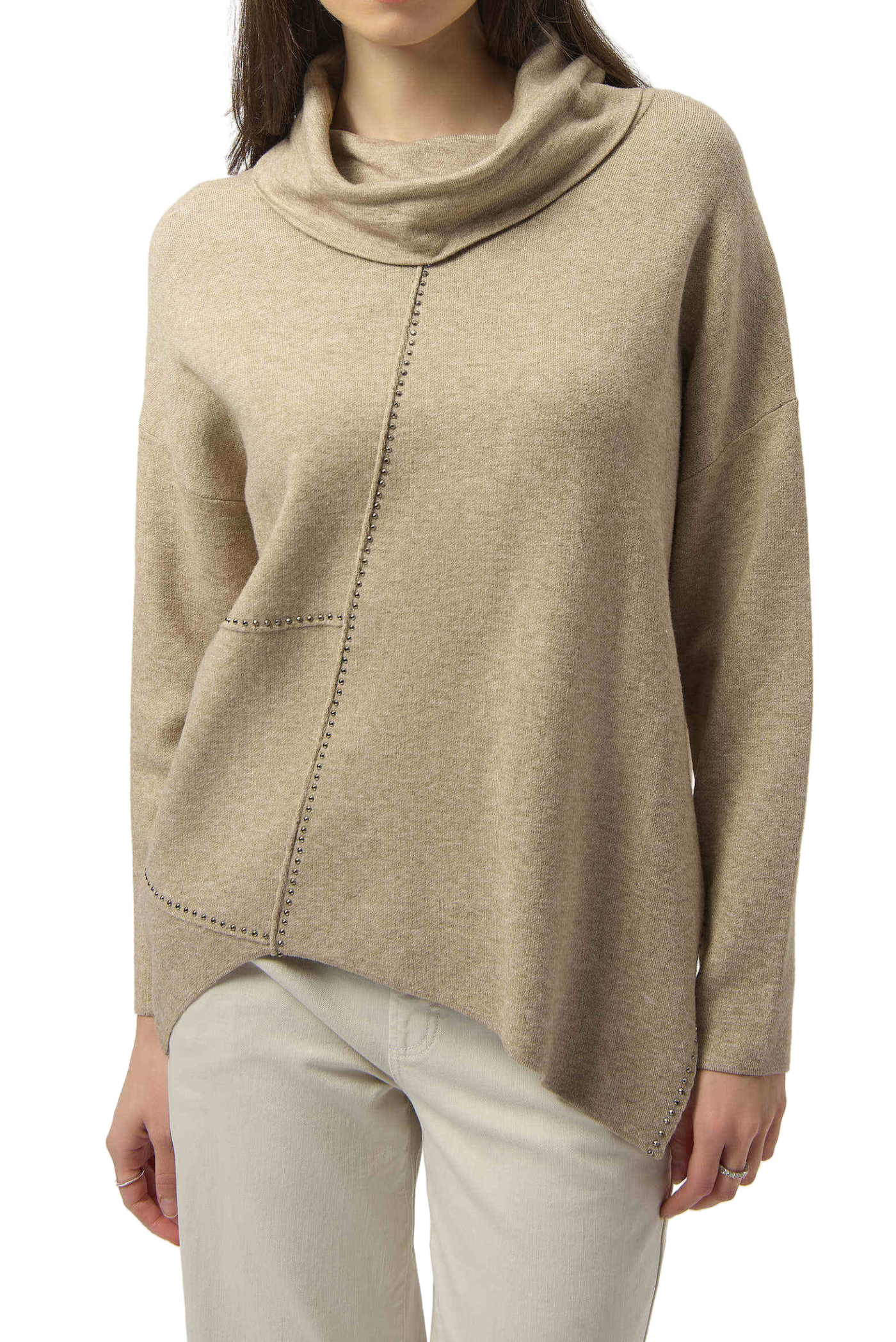 Sweater Knit Asymmetrical Pullover