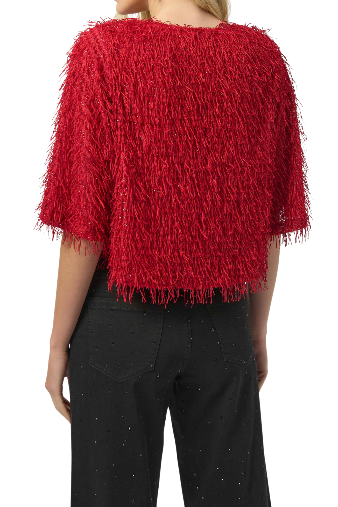 Novelty Fringe Boxy Top