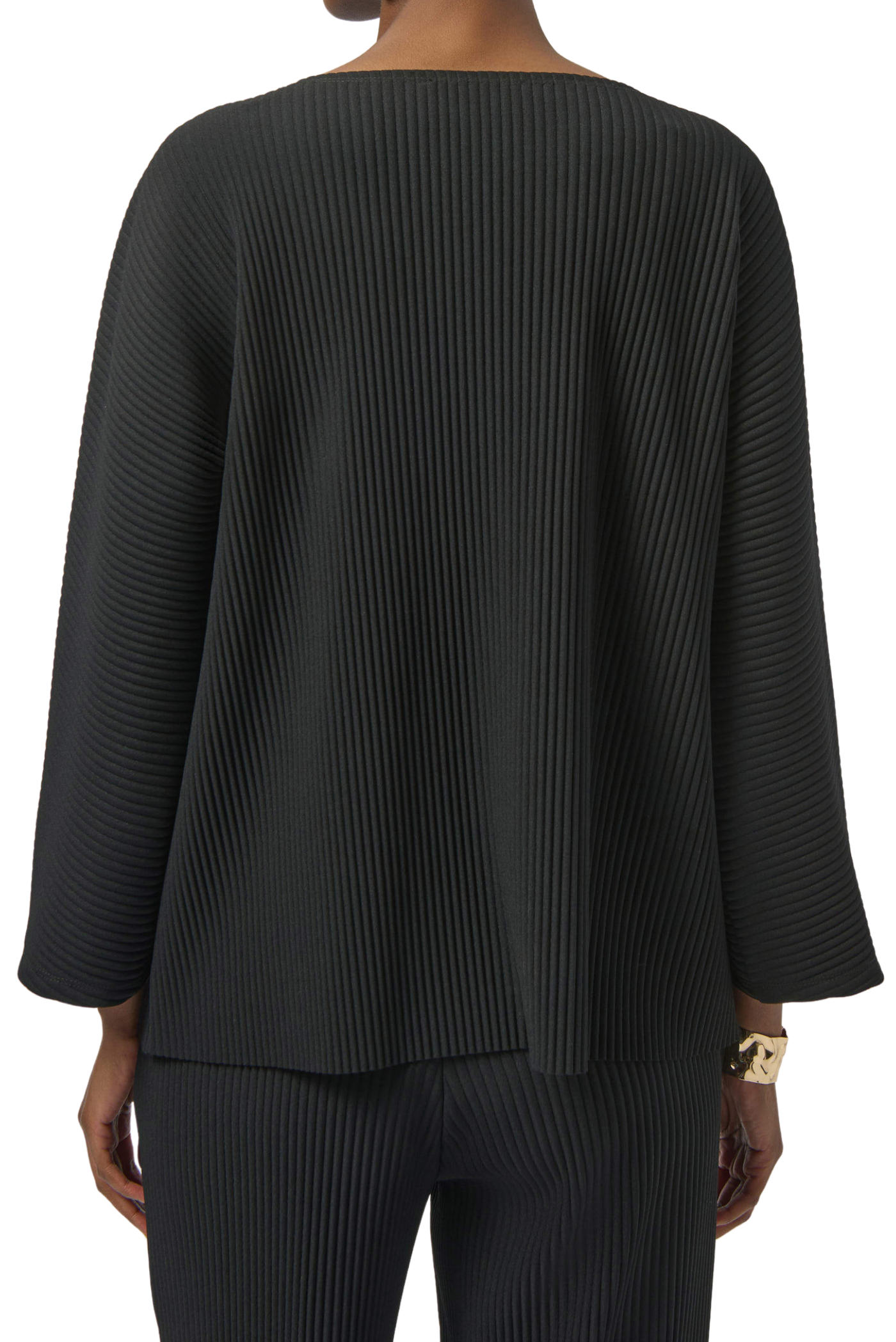 Pleated Scuba Crepe Boxy Top