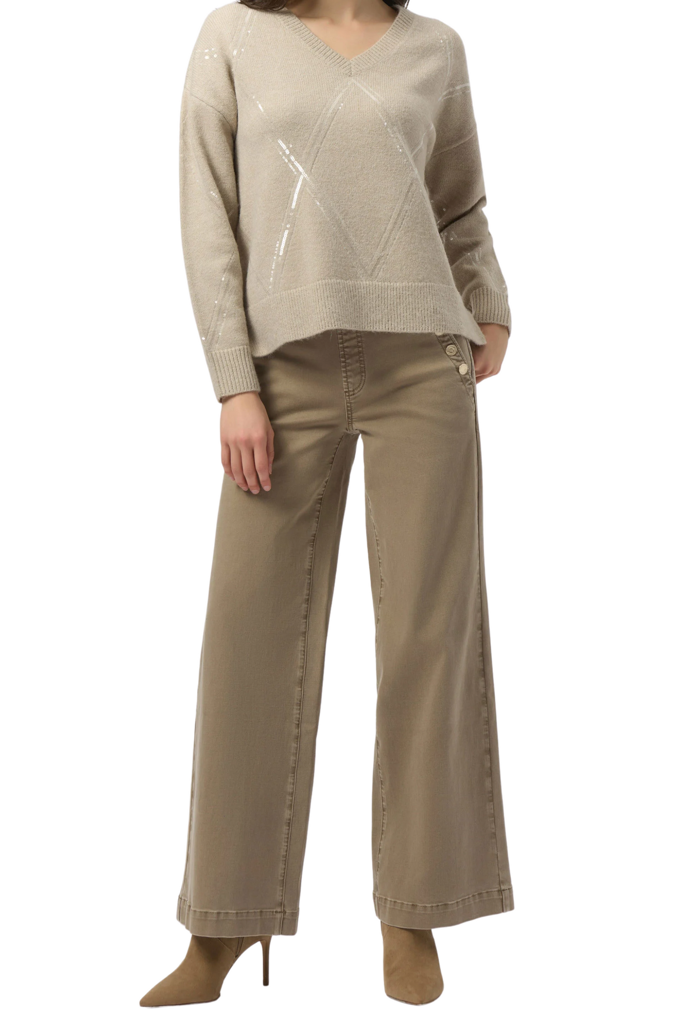 Classic Wide Leg Pull-On Jeans