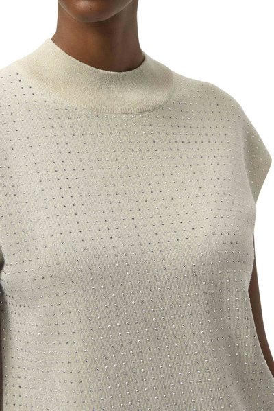 Sweater Knit Pullover with Iron-On Detail