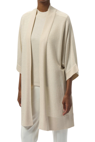 Sweater Knit Metallic Cover-Up