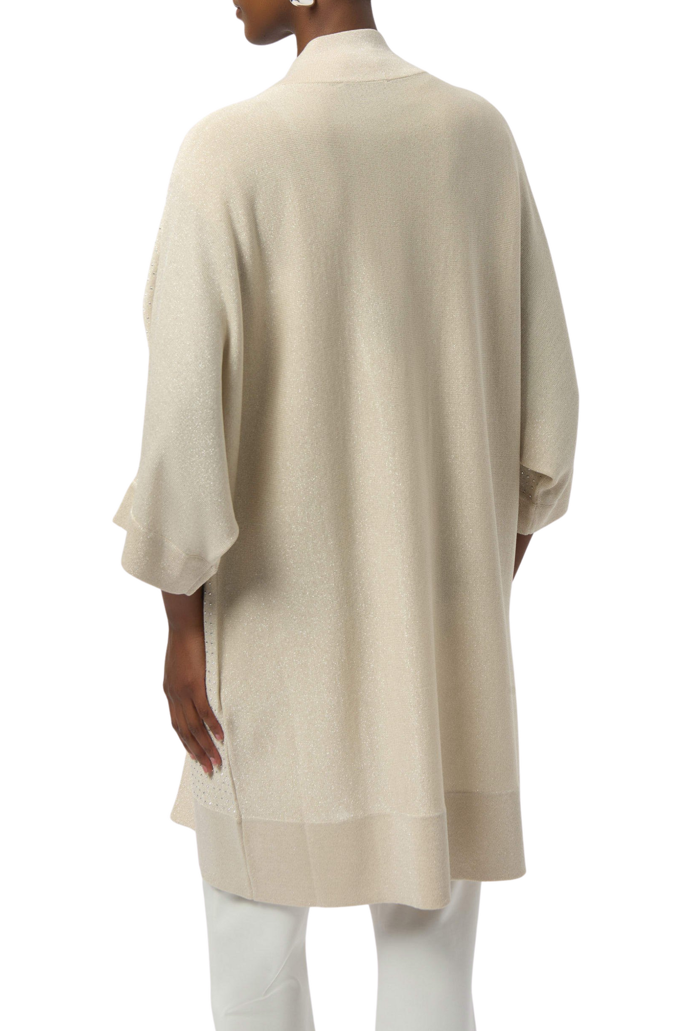 Sweater Knit Metallic Cover-Up