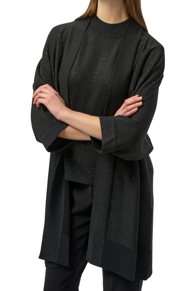 Sweater Knit Metallic Cover-Up