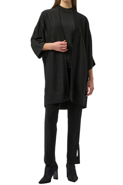 Sweater Knit Metallic Cover-Up