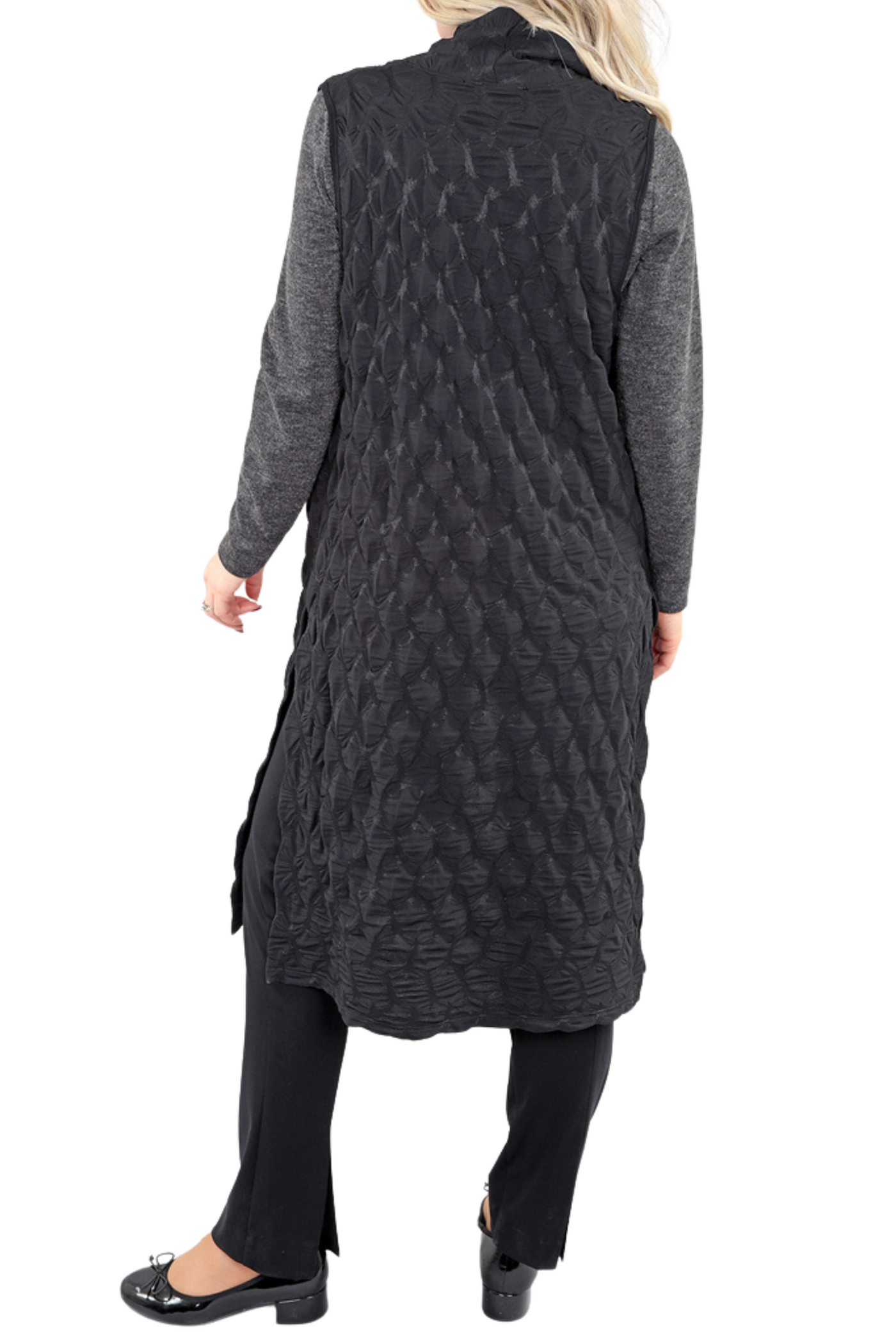 Sleeveless Long Vest
