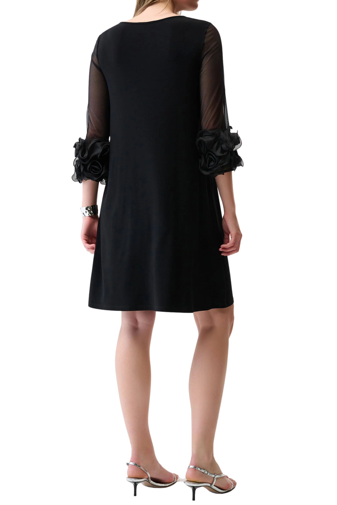 A-Line Dress With Ruffled Trim