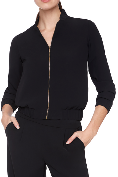 Vegan Silk Bomber Jacket