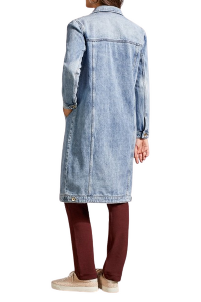 Long Denim Duster Jacket