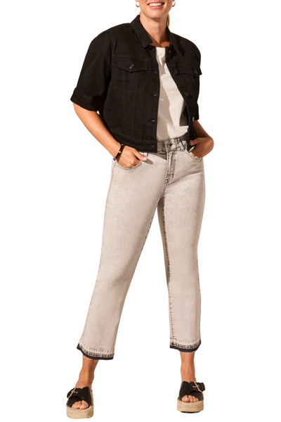 Elbow Sleeve Denim Jacket