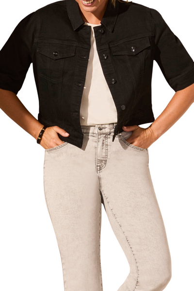 Elbow Sleeve Denim Jacket