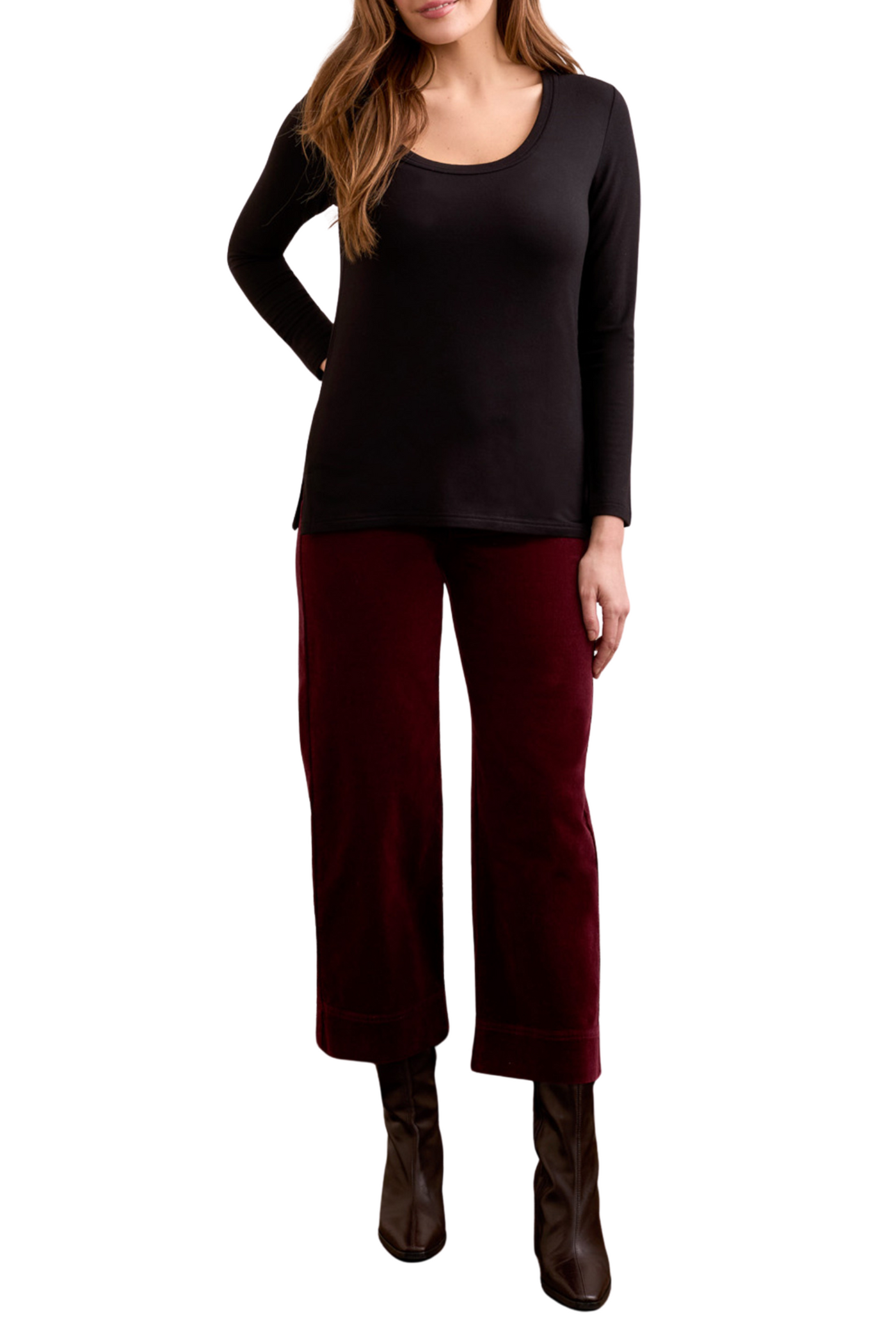 Scoop Neck Knit Top