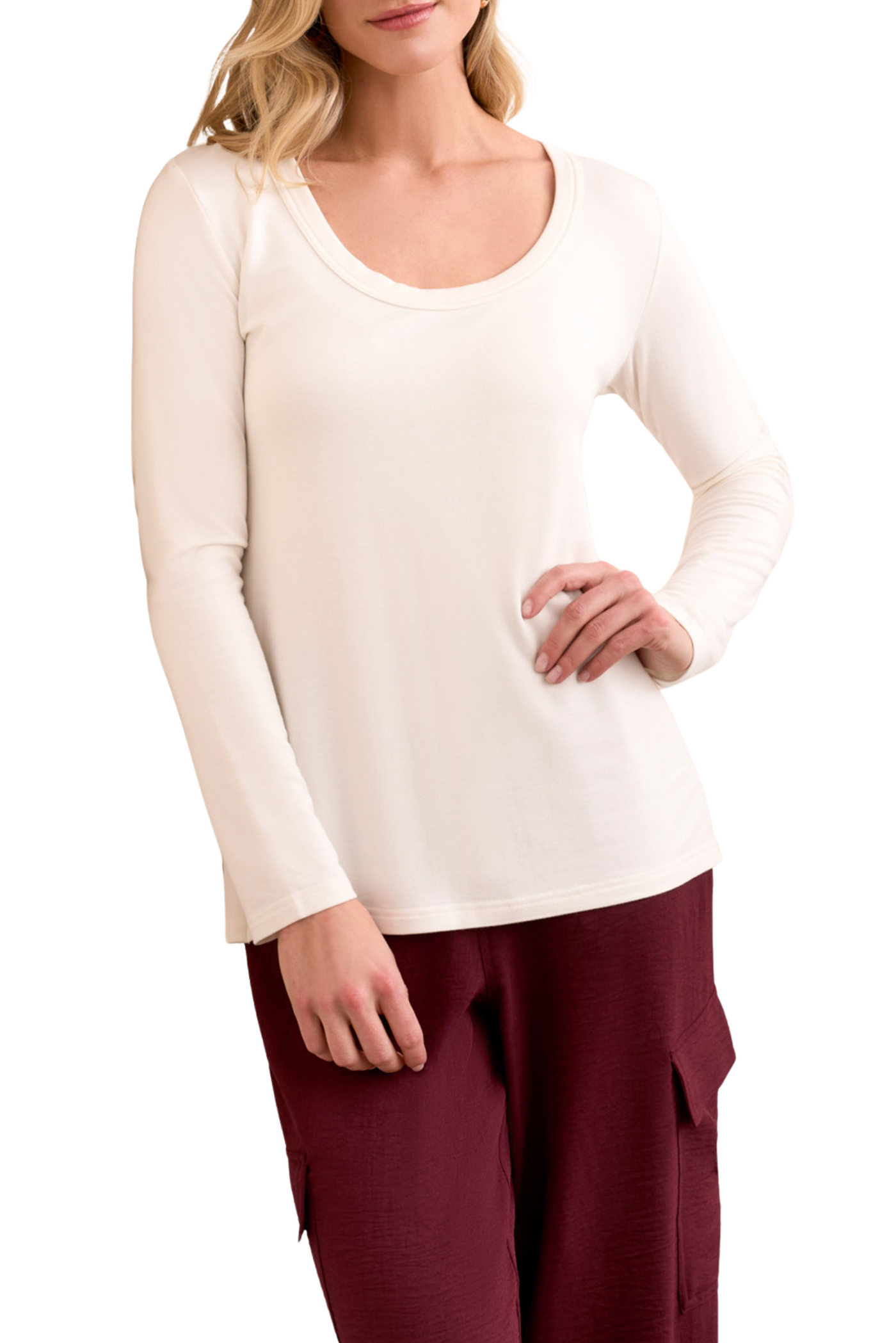 Scoop Neck Knit Top