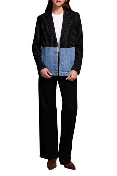 Mixed Media Blazer