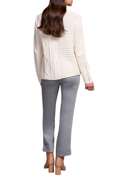 Vintage Washed Mocked Neck Sweater