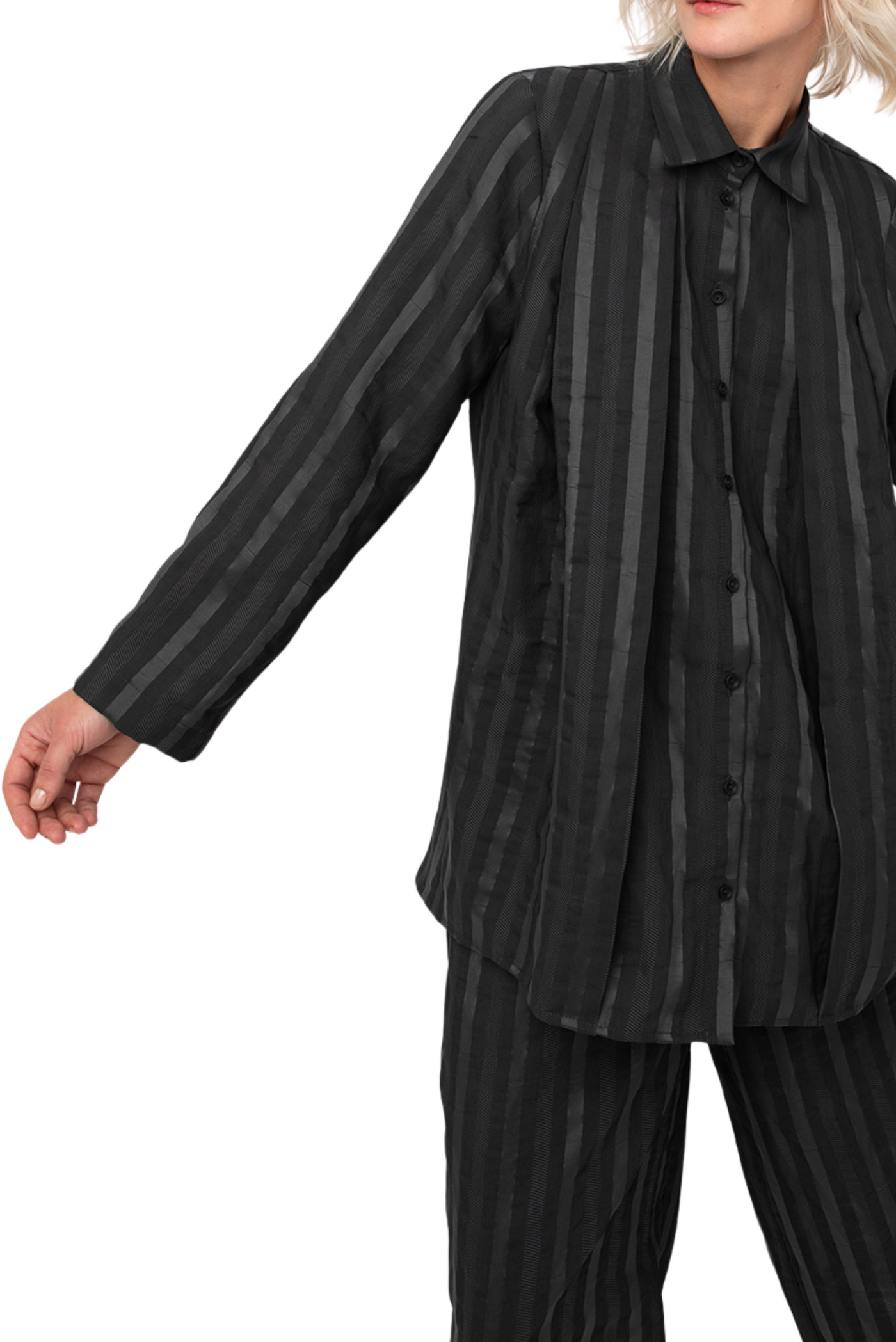 Embossed Stripe Shirt