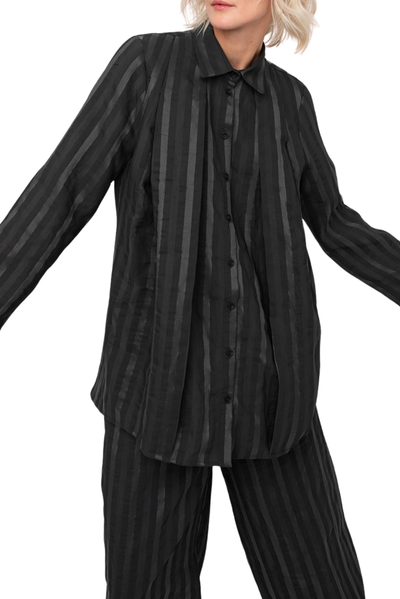 Embossed Stripe Shirt