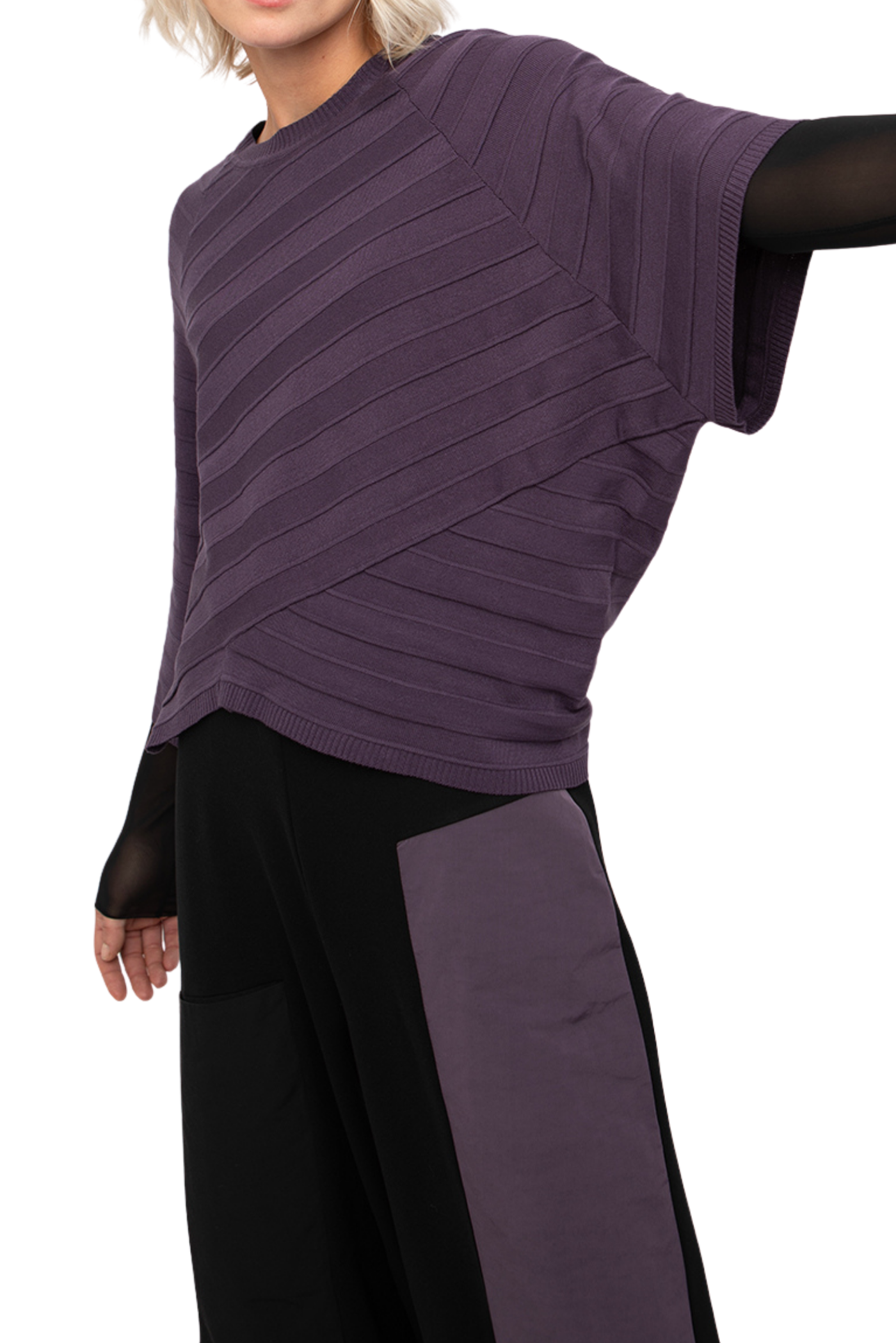 Asymmetrical Ribbed Sweater