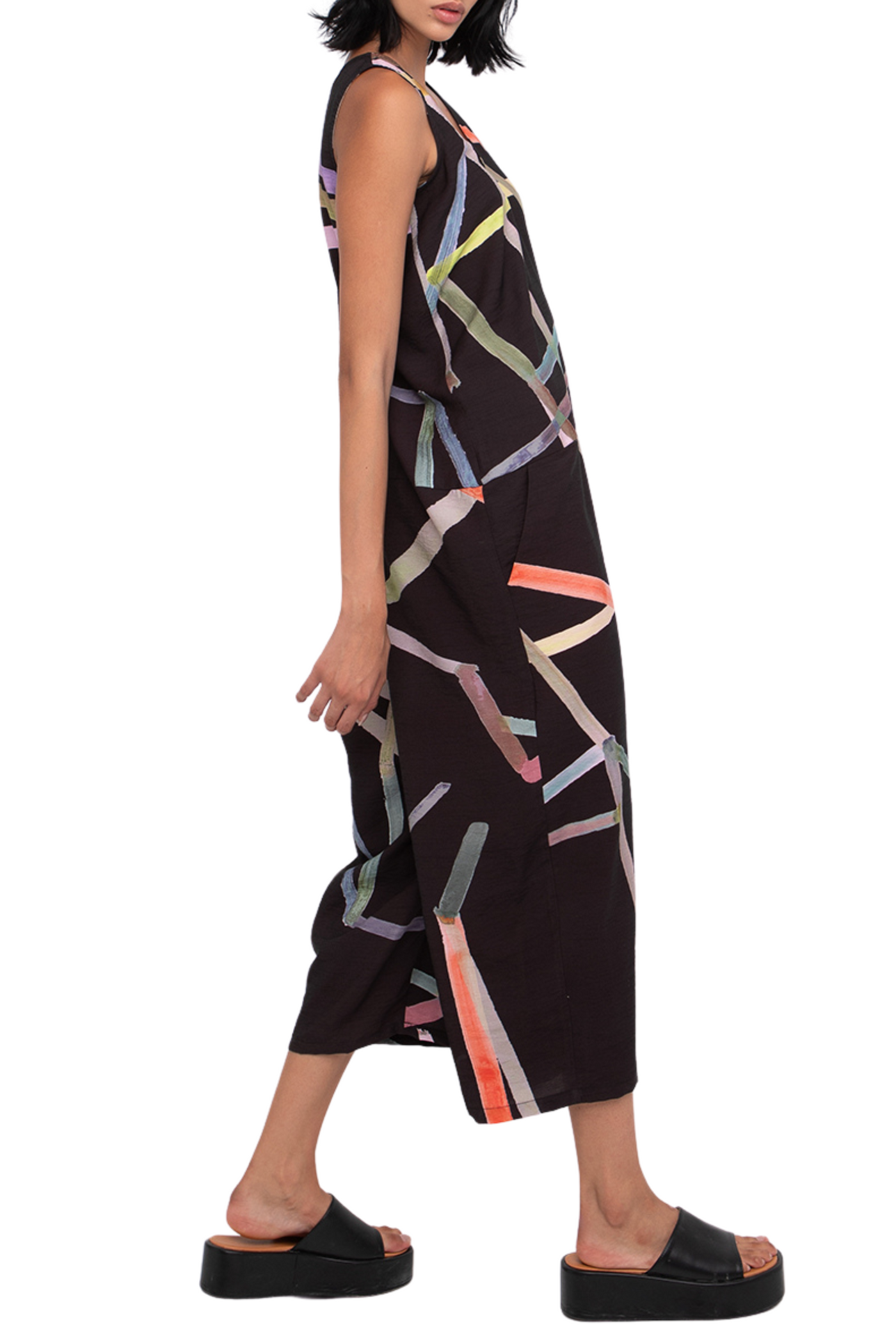 Sleeveless Cropped Jumpsuit